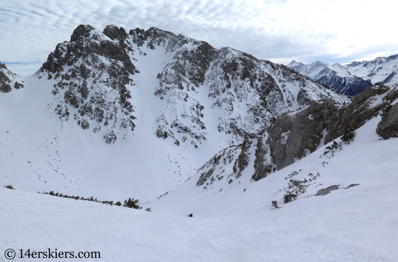 Backcountry ski tour near Marienberg ski area, Tirol, Austria