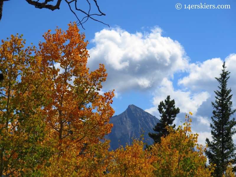 Mount Crested Butte from Meridian Lake hike