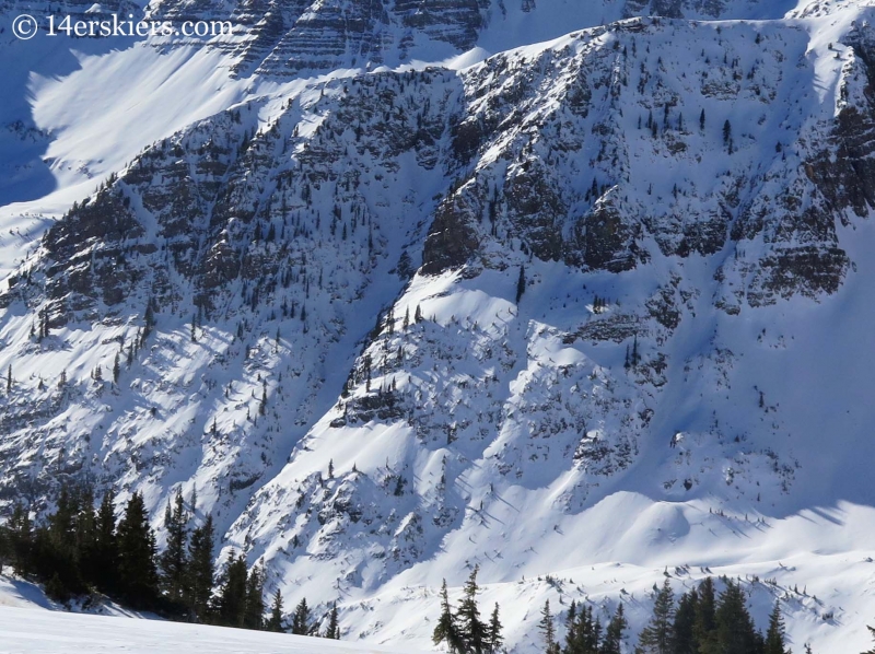 Cascade Couloir in the Crested Butte backcountry.