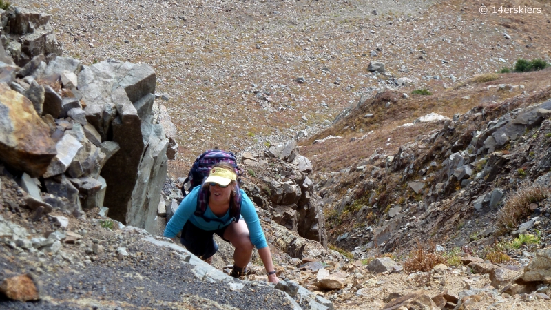 Hiking the Ruby Range traverse near Crested Butte, CO.