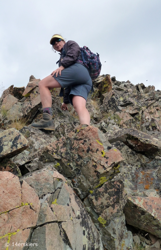 Hiking the Ruby Range traverse near Crested Butte, CO.