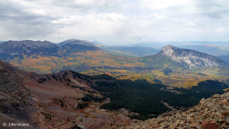 Hiking the Ruby Range traverse near Crested Butte, CO.