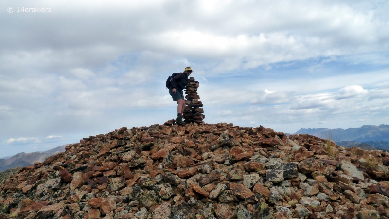 Hiking the Ruby Range traverse near Crested Butte, CO.