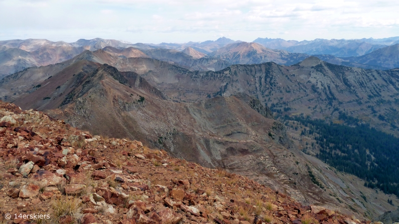 Hiking the Ruby Range traverse near Crested Butte, CO.