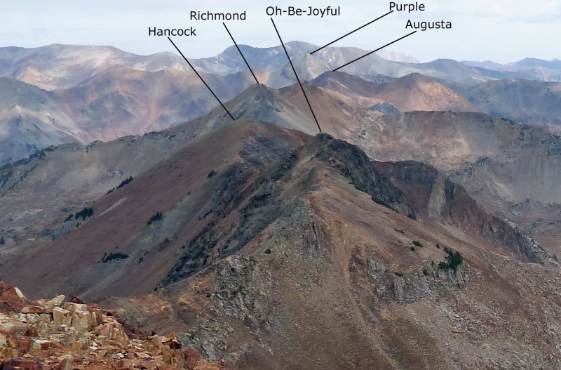 Hiking the Ruby Range traverse near Crested Butte, CO.