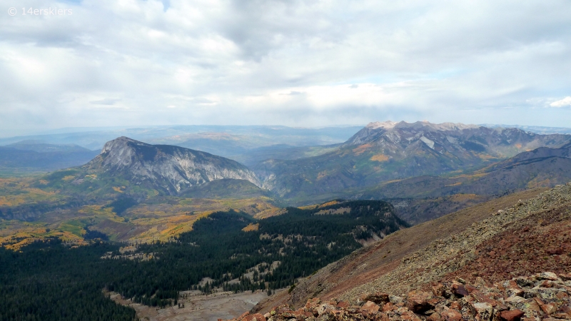 Hiking the Ruby Range traverse near Crested Butte, CO.