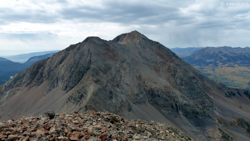 Hiking the Ruby Range traverse near Crested Butte, CO.