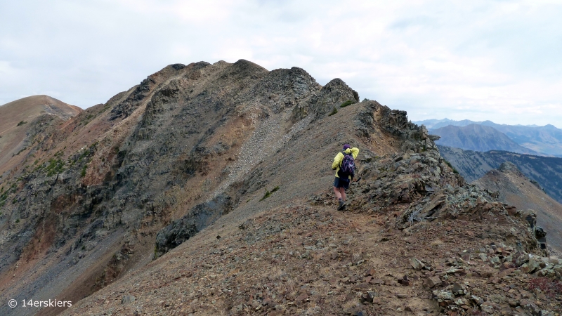 Hiking the Ruby Range traverse near Crested Butte, CO.