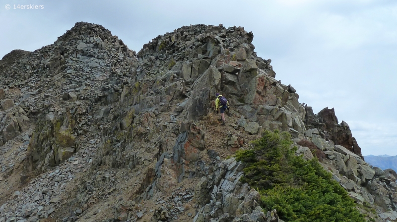 Hiking the Ruby Range traverse near Crested Butte, CO.