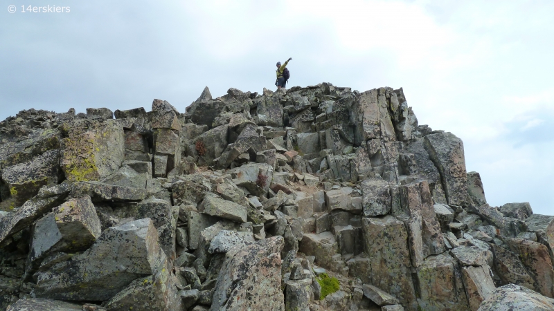 Hiking the Ruby Range traverse near Crested Butte, CO.