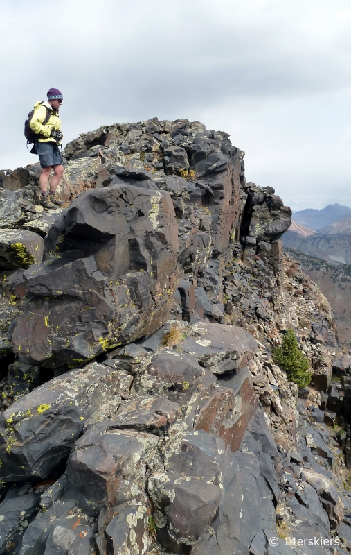 Hiking the Ruby Range traverse near Crested Butte, CO.