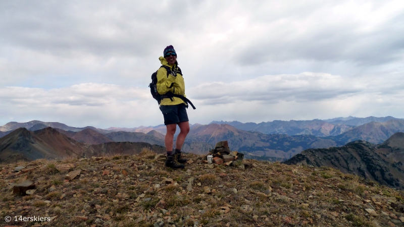 Hiking the Ruby Range traverse near Crested Butte, CO.