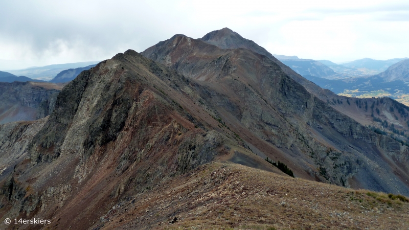 Hiking the Ruby Range traverse near Crested Butte, CO.