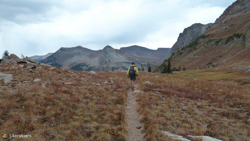 Hiking the Ruby Range traverse near Crested Butte, CO.