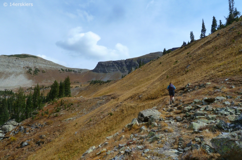 Hiking the Ruby Range traverse near Crested Butte, CO.