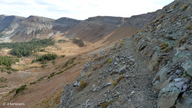 Hiking the Ruby Range traverse near Crested Butte, CO.