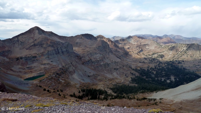 Hiking the Ruby Range traverse near Crested Butte, CO.