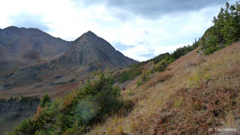 Hiking the Ruby Range traverse near Crested Butte, CO.
