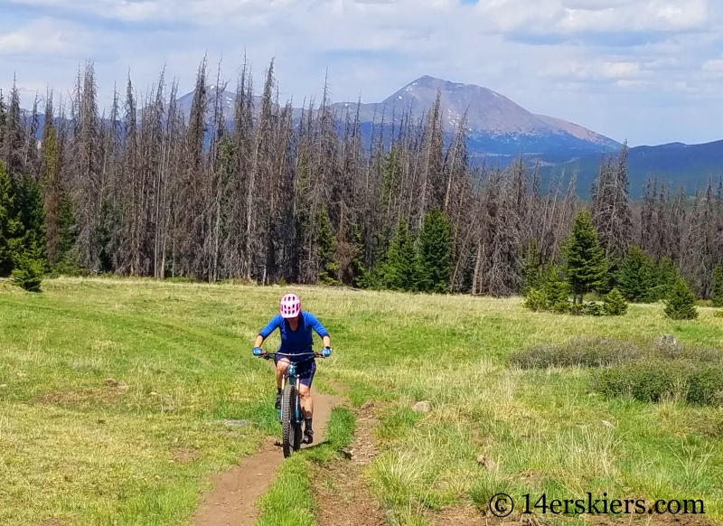 Mountain biking on Sargents Mesa, CO.