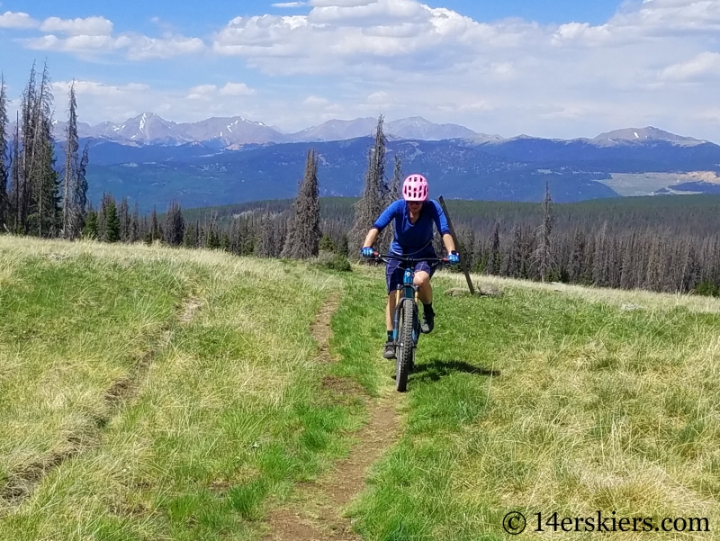 Mountain biking on Sargents Mesa, CO.