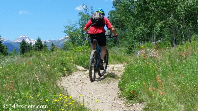 Frank Konsella riding the scenic Upper Loop in Crested Butte, CO. 