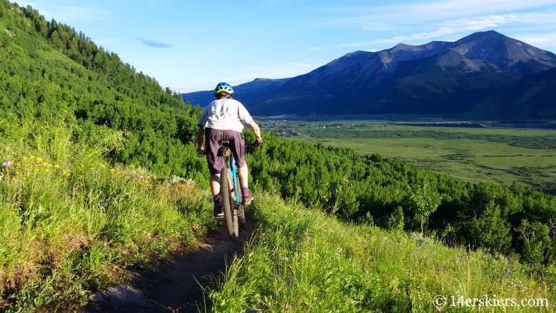 Frank Konsella mountain biking Happy Hour trail in Crested Butte, CO. 