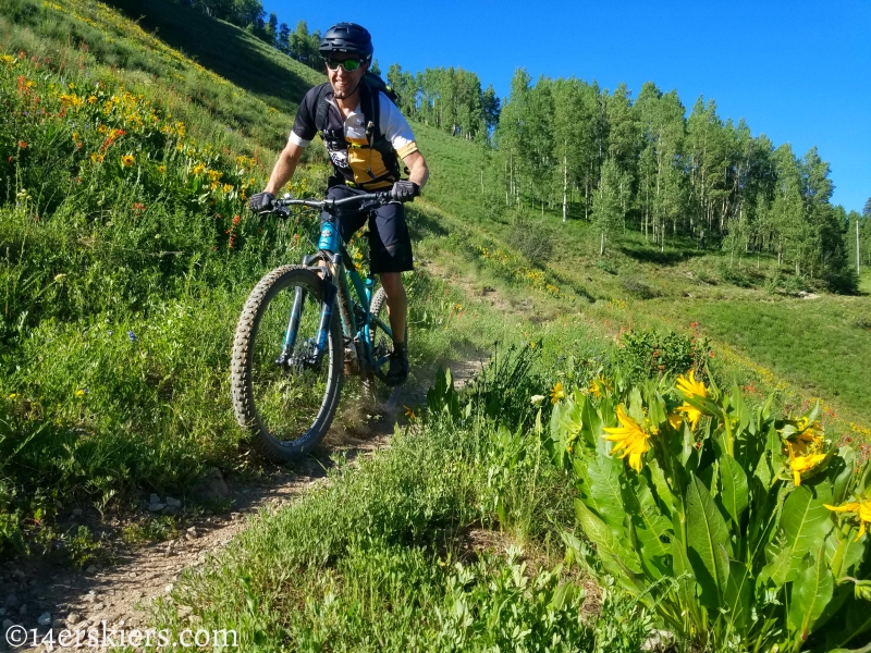 June mountain biking in Crested Butte