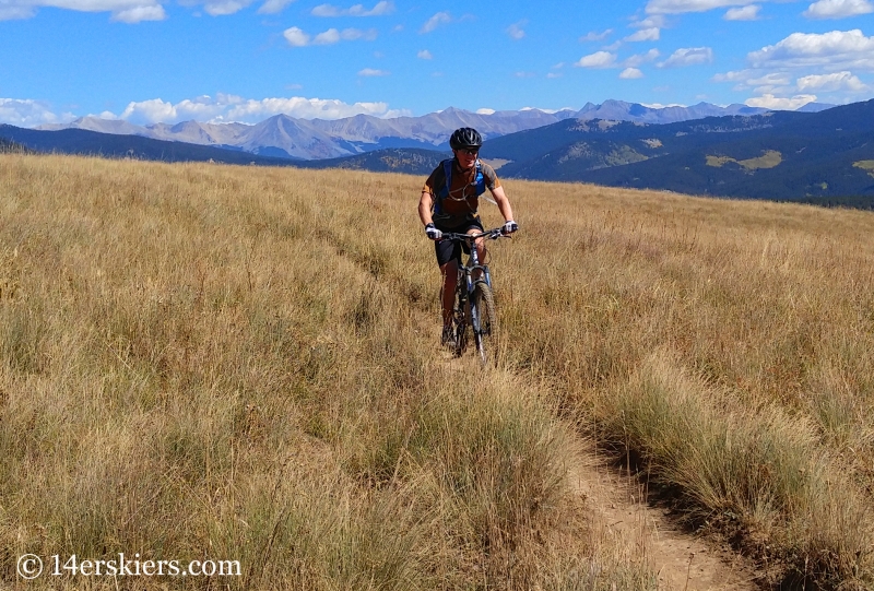 Mountain Biking Julie Andrews near Crested Butte