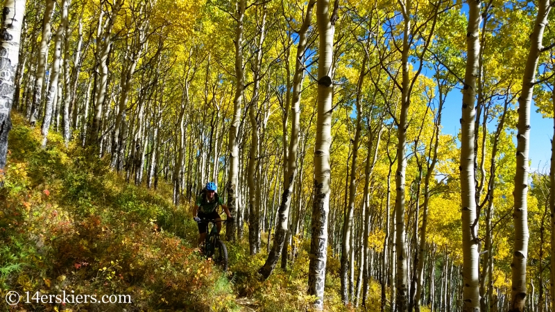 Fall mountain biking in Crested Butte