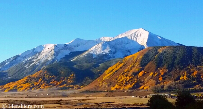 Whetstone in Crested Butte in fall