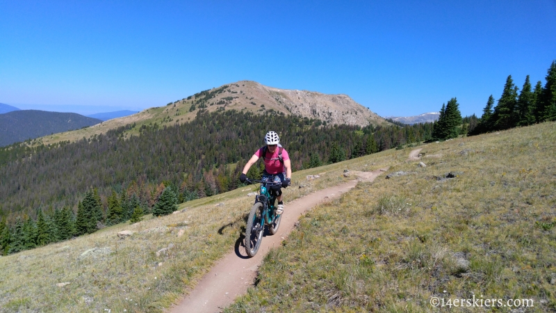 Brittany Konsella mountain biking Monarch Crest Trail