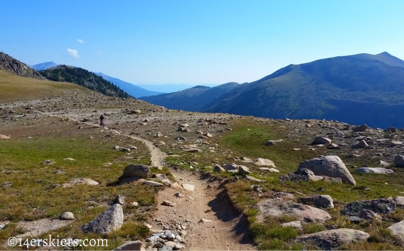 Larry Fontaine mountain biking Monarch Crest Trail