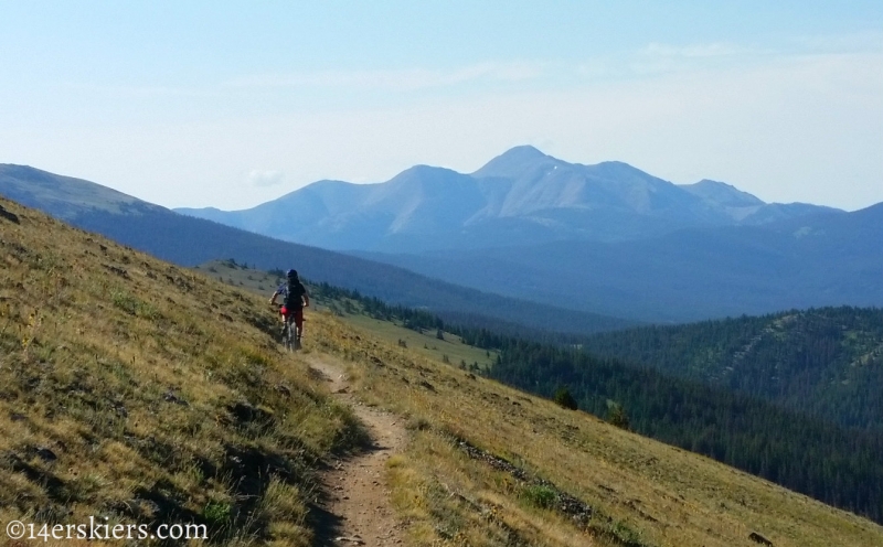 Larry Fontaine mountain biking Monarch Crest Trail