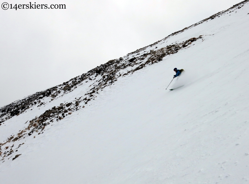 Brittany Konsella skiing Ouray