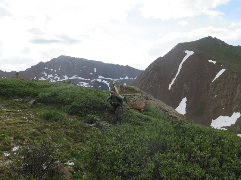 Hiking toward Mount Champion