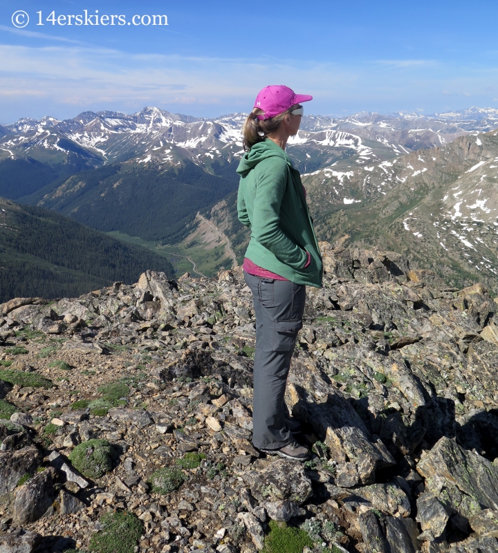 Natalia Moran on summit of Champion. 