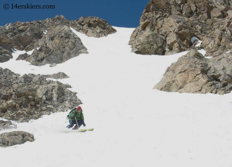 Frank Konsella skiing on Mount Elbert