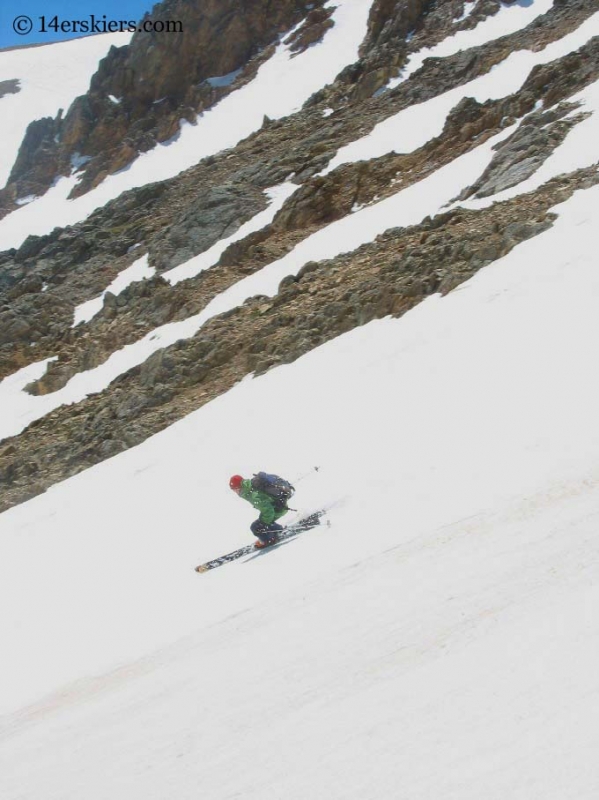 Frank Konsella backcountry skiing on Mount Elbert