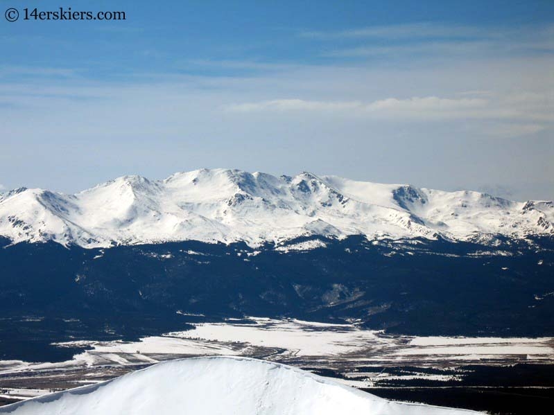 Mount Massive seen from Mount Sherman. 