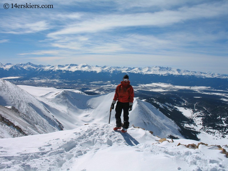 Frank Konsella on summit of Mount Sherman. 