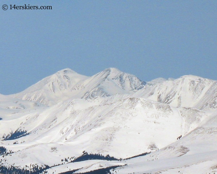 Grays and Torreys seen from Mount Sherman.  