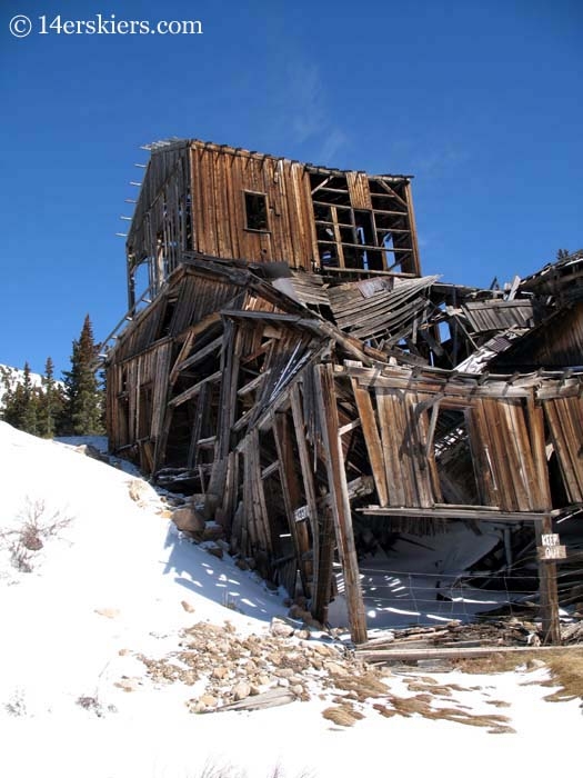 Mining ruins on Mount Sherman.  