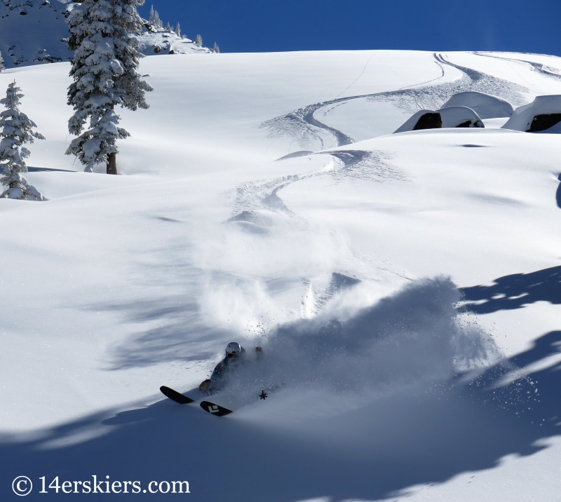 Frank Konsella backcountry skiing on Mount Shimer near Aspen.