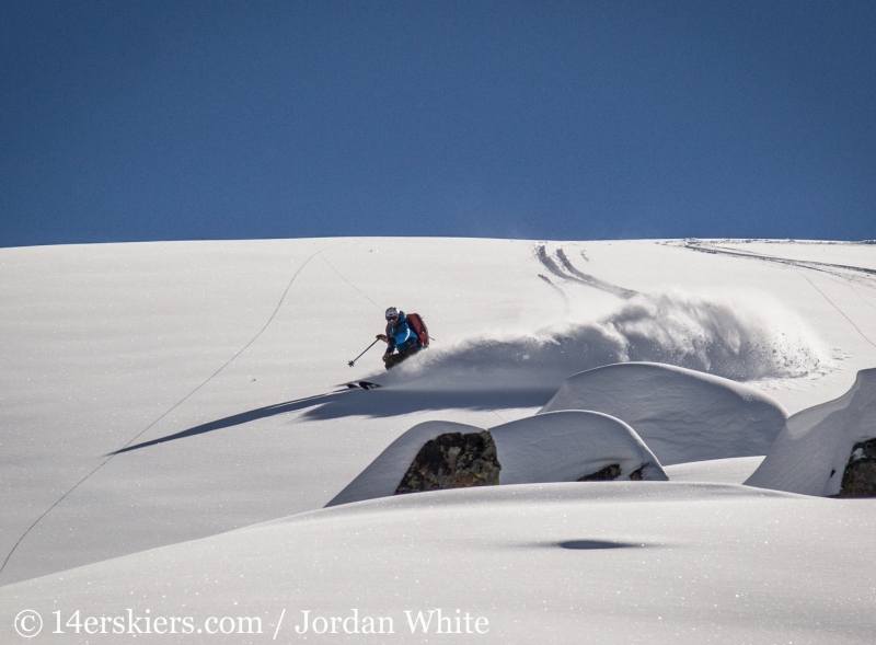 Frank Konsella backcountry skiing on Mount Shimer near Aspen.