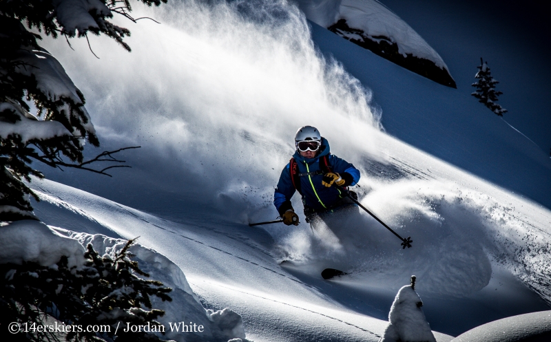 Frank Konsella backcountry skiing on Mount Shimer near Aspen.