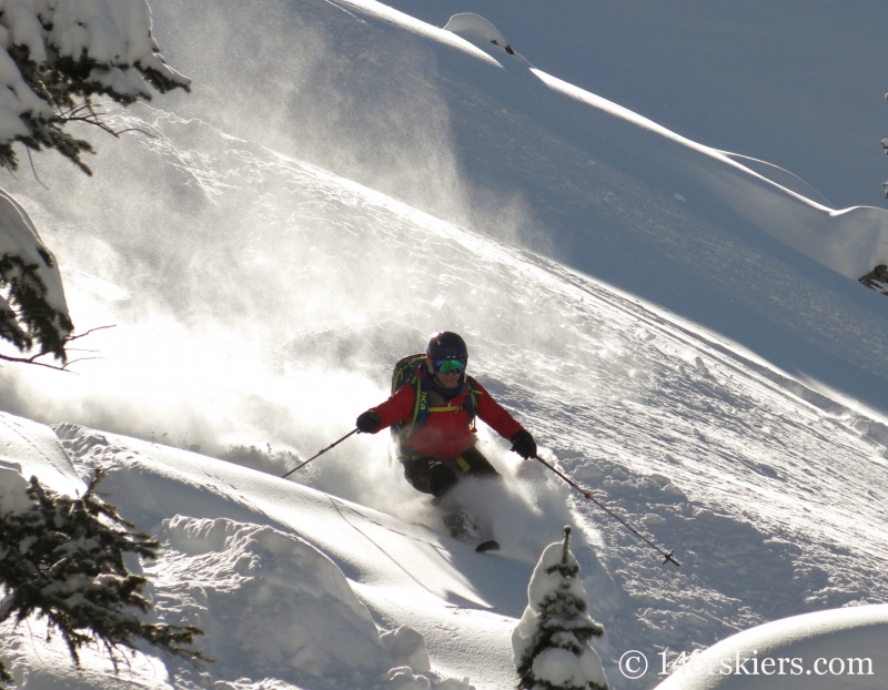 Brittany Konsella backcountry skiing Mount Shimer near Aspen.