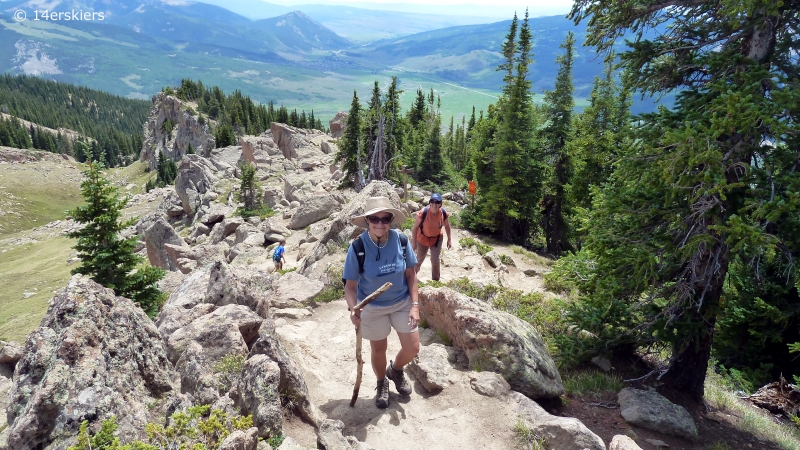 Hike to the top of the Peak, Crested Butte.
