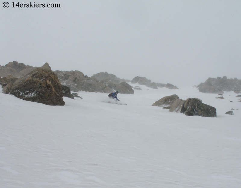 Jon Turner backcountry skiing on Mount Massive