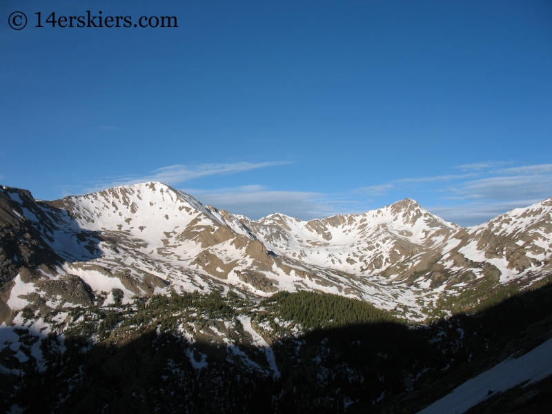 Deer Peak seen from Mount Massive. 