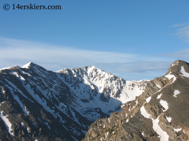 Frasco and French seen from Mount Massive. 